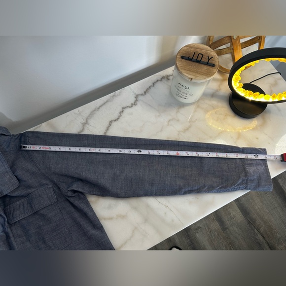 Patagonia Women's Long Sleeved Chambray shirt organic cotton BLUE 10 - Picture 15 of 16